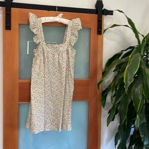 DOEN ruffle sleeve mini dress